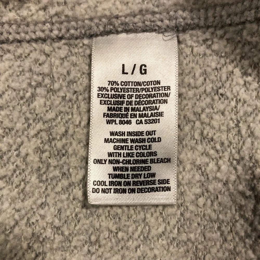 Aeropostale Women’s Long Sleeve Pullover Gray Graphic Sweatshirt Top size L - Picture 9 of 9